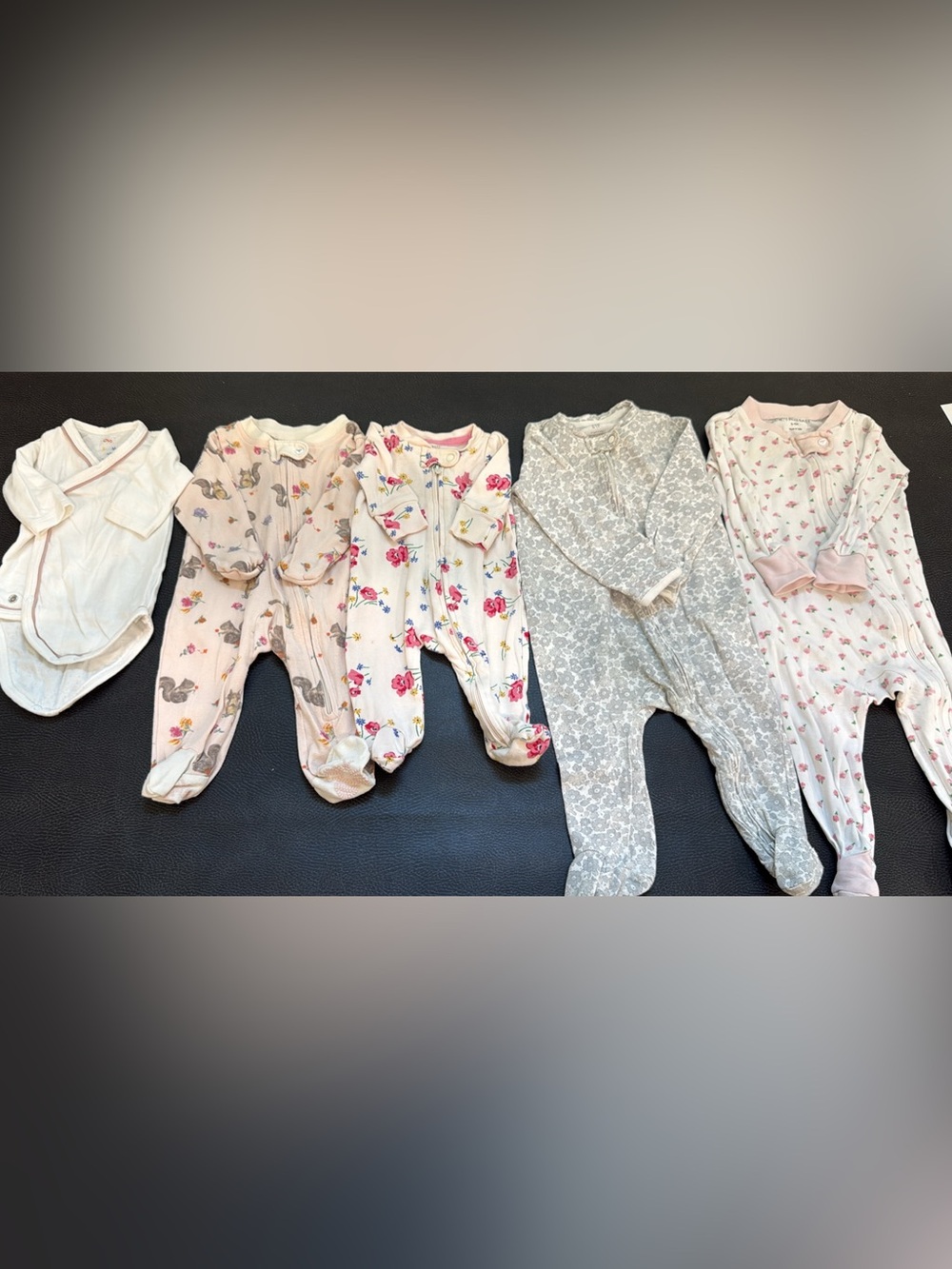 Baby girl organic cotton PLAY onesies